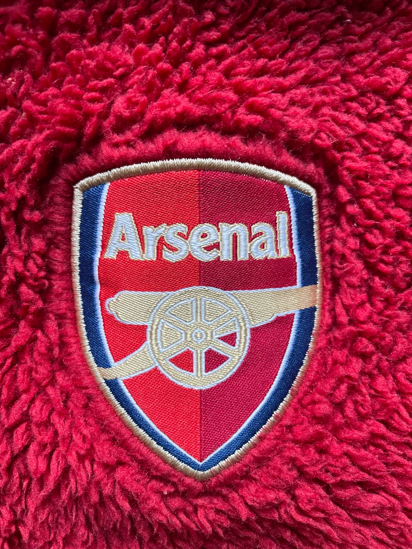 Arsenal Fleece Jacket (good) Youths 12-13 years on tag but fits like Adults XS