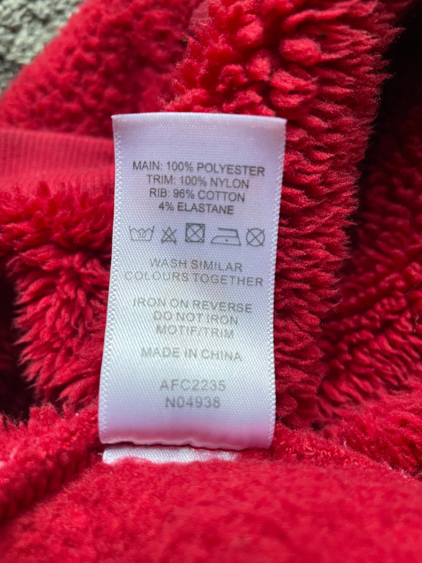 Arsenal Fleece Jacket (good) Youths 12-13 years on tag but fits like Adults XS