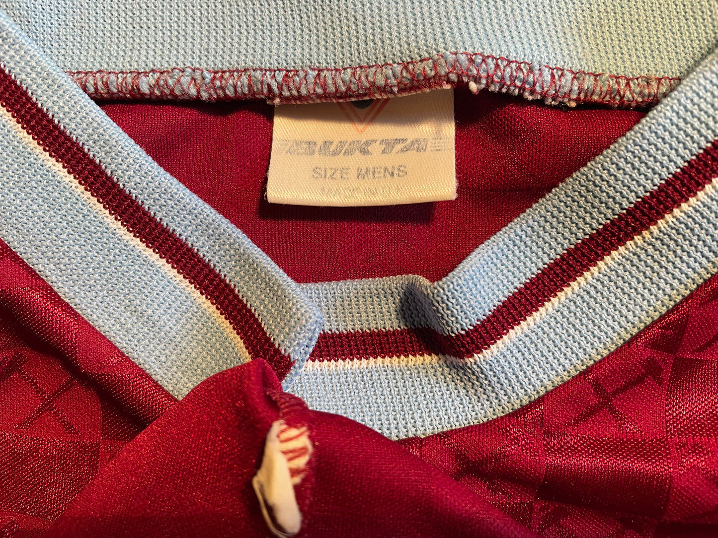 West Ham 1989 -90 Home Shirt (good) No size, but is Adults Small